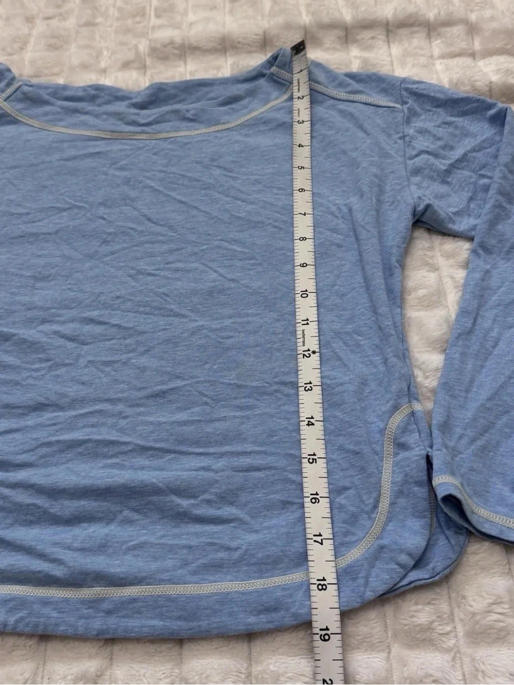 Free People Intimately Small Blue & White Thermal Pajama Set